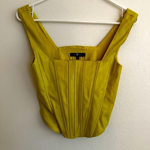 7 for all mankind corset top S - Picture 1 of 7